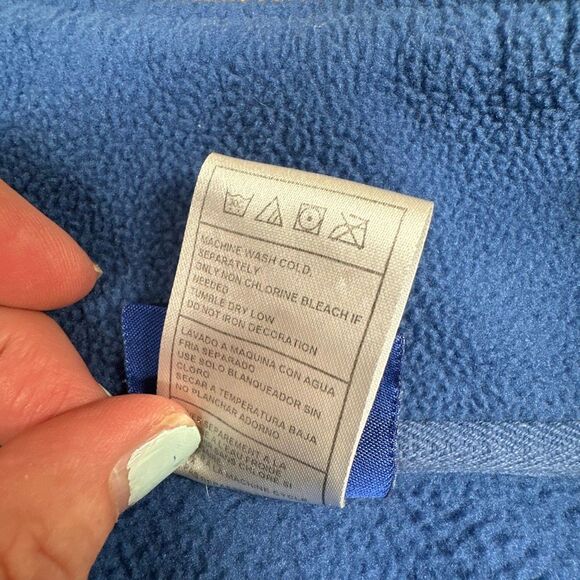 NFL Reebok Indianapolis Colts Large Fleece Quarter Zip Pullover Blue White Shack - Picture 8 of 9